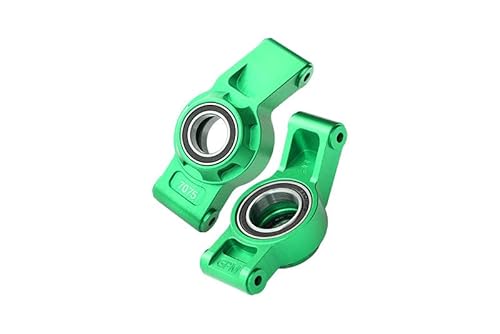 Aluminium 7075 Alloy Rear Hub Stub Axle Carriers with Three Oversize Bearing for Traxxas 1:5 XRT 8S / X Maxx 6S 8S / X Maxx Ultimate 8S / XRT Ultimate 8S Upgrades - Green von GPM Racing