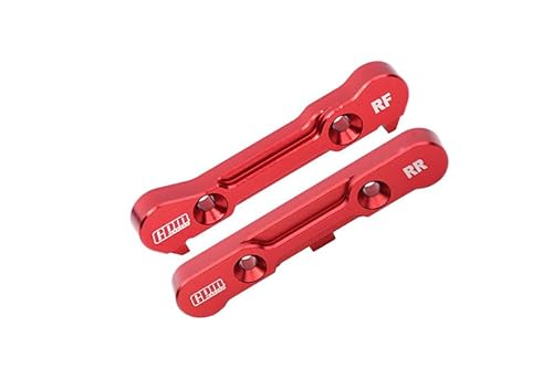 Aluminium 7075 Alloy Rear Lower Suspension Mount For LOSI 1/6 8IGHT-X Super Lasernut 4WD Buggy-LOS04019 / 1:8 8IGHT-XE Sensored Buggy-LOS04018 / 8IGHT-XTE Sensored Truggy-LOS04020 Upgrades - Red von GPM Racing