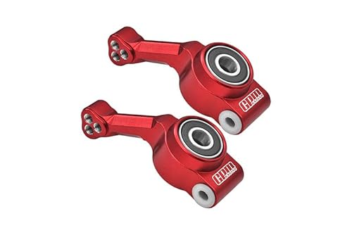 Aluminium 7075 Alloy Rear Stub Axle Carriers for Traxxas 1:10 Rustler/Hoss/Slash/Ford Fiesta/Nitro Rustler/Nitro Slash/Stampede/Rustler 4X4 Ultimate/Slash 4X4 Ultimate Upgrades - Red von GPM Racing