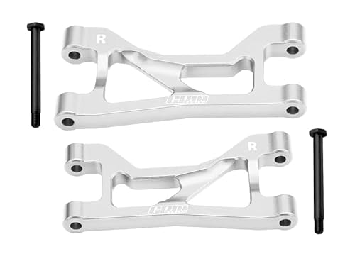 Aluminium 7075 Alloy Rear Upper Suspension ARMS for Traxxas 1/16 Mini Maxx 4WD RTR Brushless Monster Truck 107154-1 Upgrades - Silver von GPM Racing