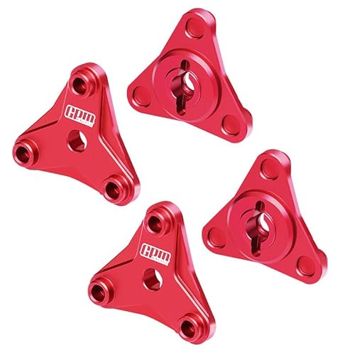 Aluminium 7075 Alloy Wheel Hexes for Tamiya 58737 Hotshot II 2024 Off-Road 4WD RC Car Upgrade Parts - Red von GPM Racing