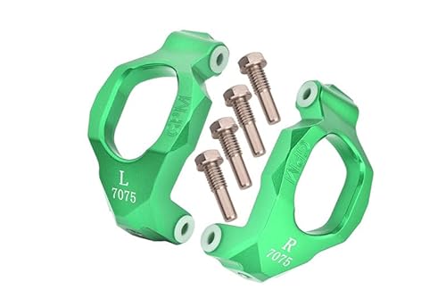 Aluminium 7075 Front C-Hubs for Traxxas 1:10 4WD MAXX 89076-4 / 4WD MAXX with WideMAXX 89086-4/1:8 4WD Maxx Slash 6S 102076-4 Upgrades - Green von GPM Racing