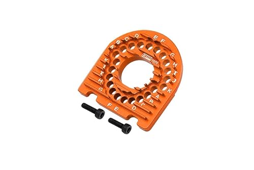 Aluminium 7075 Motor Mount Plate with Heat Sink Fins for Traxxas 1:10 Ford GT 4-TEC 2.0 83056-4/4-TEC 3.0 Corvette STINGARY 93054-4 Upgrade Parts - Orange von GPM Racing