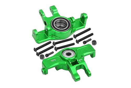 Aluminium 7075-T6 Front Knuckle Arms (Larger Inner Bearing Design) for Traxxas 1:7 Unlimited Desert Racer UDR Pro-Scale 4X4 (85076-4) Upgrades - Green von GPM Racing