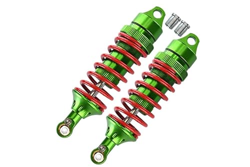 Aluminium Fron Or/Rear Adjustable Spring Dampers (85mm) with Aluminium Ball Ends for 1:10 Traxxas E-Revo Brushless/E-Revo VXL 2.0 / Revo/Revo 3.3-1Pr Set Green von GPM Racing