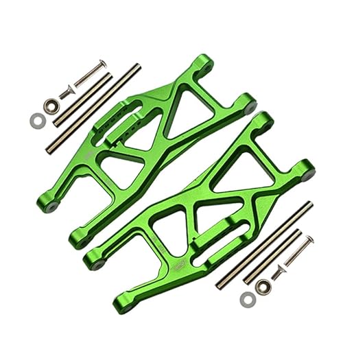 Aluminium Front Or Rear Lower Arms for Traxxas 1/10 Maxx with WideMAXX Monster Truck 89086-4 - 14Pc Set Green von GPM Racing