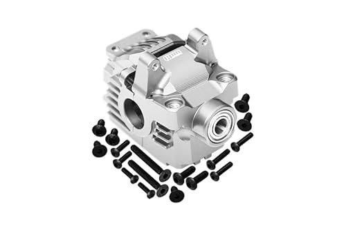Aluminum 7075 Alloy Front Differential Housing (Larger Inner Bearings) for Traxxas 1:10 Rustler 4X4 VXL/Slash 4X4 VXL/Hoss 4X4 VXL/Ford Fiesta/Ford F150 / Stampede 4X4 / 1:7 AWD XO-01 - Silver von GPM Racing