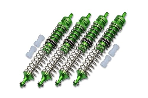 Aluminum Upgrade Combo Set B (Front+Rear Spring Dampers 130mm) For Losi 1:8 LMT 4WD Solid Axle Monster Truck LOS04022 / Mega Truck Brushless LOS04024 / LMT Grave Digger/ Sonuva Digger LOS04021 - Green von GPM Racing