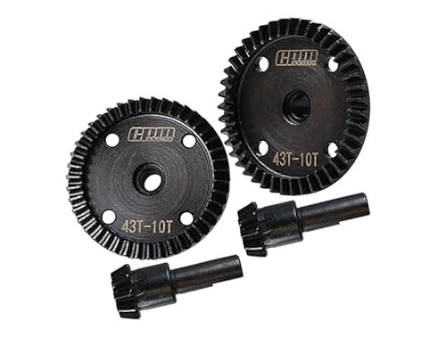 Front And Rear 40Cr Steel Diff Bevel Gear 43T & Pinion Gear 10T For Arrma 1:8 KRATON 6S / KRATON V5 / TALION 6S / OUTCAST 6S / NOTORIOUS 6S / NOTORIOUS V5 / 1:7 INFRACTION 6S / LIMITLESS V2 Upgrades von GPM Racing