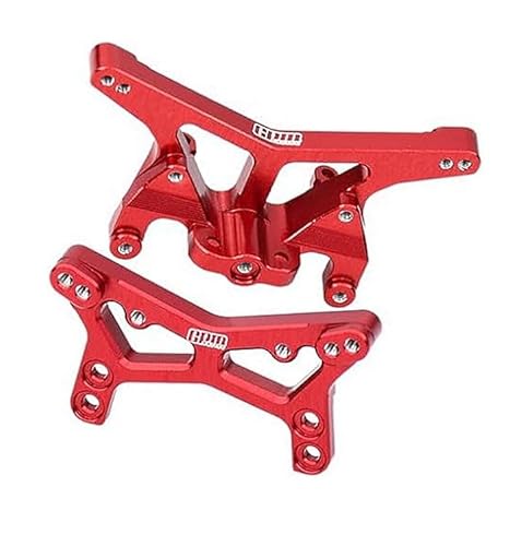 GPM Racing 7075 Alloy Front & Rear Shock Tower Aluminium Upgrade Combo for LOSI 1/24 Micro-B 2WD Buggy RTR-LOS00007 - Red von GPM Racing