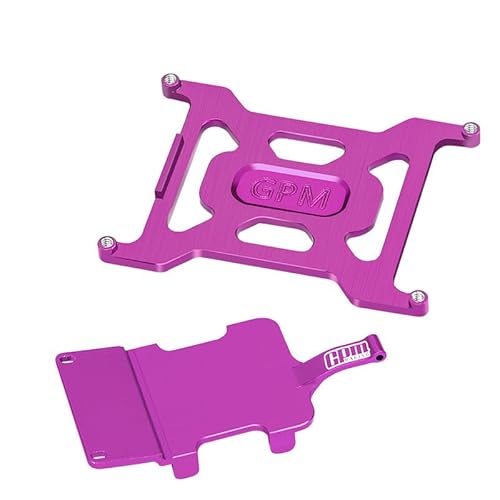 GPM Racing Aluminium 7075 Alloy Battery Holder & Electronics and Receiver Mounting Plate for LOSI 1/24 Micro-B 2WD Buggy RTR-LOS00007 Upgrades - Purple von GPM Racing