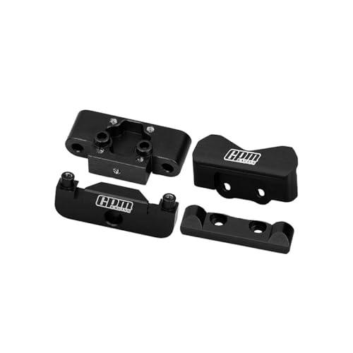 GPM Racing Aluminium 7075 Alloy Front Bulkhead & Rear Pin Mounts for LOSI 1/24 Micro-B 2WD Buggy RTR-LOS00007 Upgrade Parts - Black von GPM Racing