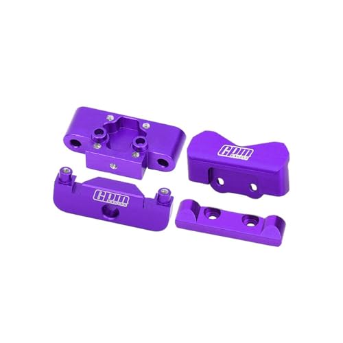 GPM Racing Aluminium 7075 Alloy Front Bulkhead & Rear Pin Mounts for LOSI 1/24 Micro-B 2WD Buggy RTR-LOS00007 Upgrade Parts - Purple von GPM Racing