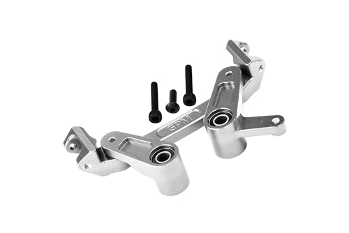 GPM Racing Aluminium 7075 Alloy Front Steering Assembly for Arrma 1/8 MOJAVE 4X4 4S BLX Desert Truck RTR-ARA4404 Upgrades - Silver von GPM Racing