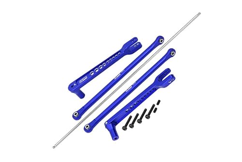 GPM Racing Aluminium 7075 Alloy Rear Anti Swing Rod & Stabilizer Bar for LOSI 1/6 8IGHT-X Super Lasernut 4WD Brushless Buggy LOS04019 Upgrades - Blue von GPM Racing