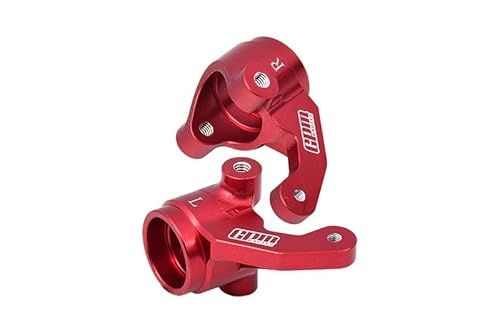 GPM Racing Aluminium 7075 Alloy Spindle Set for LOSI 1:6 8IGHT-X Super Lasernut Buggy-LOS04019 / 1:8 8IGHT-XE 4WD Buggy-LOS04018 / 1:8 8IGHT-XTE 4WD Truggy-LOS04020 Upgrades - Red von GPM Racing