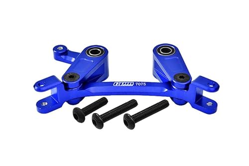 GPM Racing Aluminium 7075 Alloy Steering Assembly for Arrma 1:10 Granite/Big Rock/SENTON/Vendetta/VORTEKS/KRATON/Outcast / 1:8 Typhon Upgrade Parts - Blue von GPM Racing