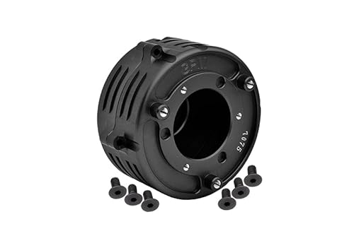 GPM Racing Aluminium 7075 Flywheel Housing for LOSI 1:4 Promoto MX Motorcycle Dirt Bike RTR FXR LOS06000 LOS06002 Upgrades - Black von GPM Racing