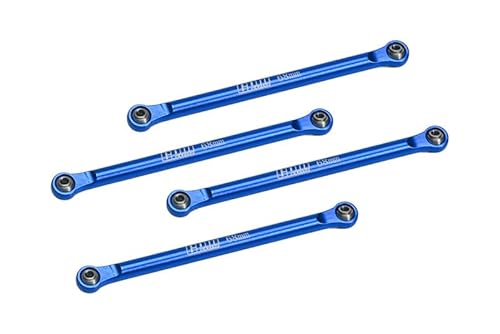 GPM Racing Aluminium 7075 Upper 4-Link Bar Set for Losi 1/18 Mini LMT 4X4 Brushed Monster Truck RTR-LOS01026 Upgrade Parts - Blue von GPM Racing