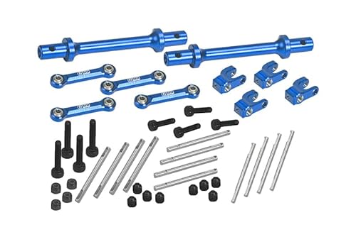 GPM Racing Aluminium Front & Rear Sway Bar for Losi 1/18 4WD Mini-LMT Monster Truck LOS01026 Upgrade Parts - Blue von GPM Racing