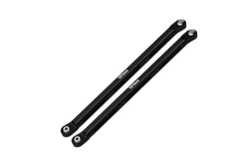 GPM Racing Axial 1/10 RBX10 Ryft 4WD Rock Bouncer AXI03005 Tuning Teile Aluminium Rear Chassis Links Parts Tree - 2Pc Set Black von GPM Racing