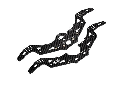 GPM Racing Carbon Fiber Chassis Side Panels for LOSI 1/18 Mini LMT 4X4 Brushed Monster Truck RTR LOS01026 Upgrade Parts von GPM Racing