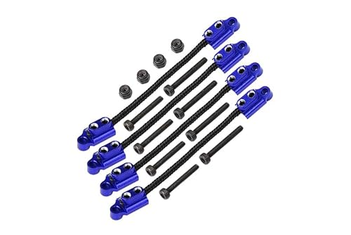 GPM Racing Front & Rear Suspension Travel Limit Straps for Losi 1/18 Mini LMT 4X4 Brushed Monster Truck RTR-LOS01026 Upgrade Parts - Blue von GPM Racing