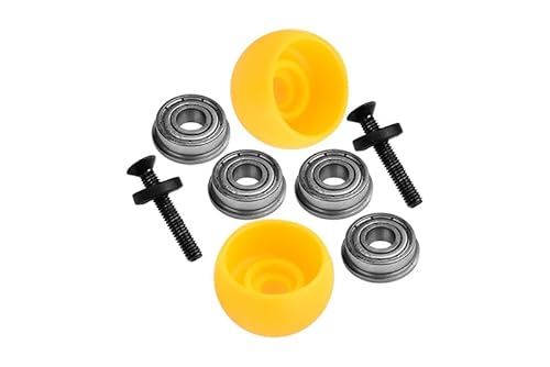 GPM Racing LOS264003 Promoto-MX Upgrades Side Wheel Replacement Lean Bar Wheel Set for LOSI 1:4 Promoto-MX Motorcycle Dirt Bike RTR FXR LOS06000 LOS06002 - Yellow von GPM Racing