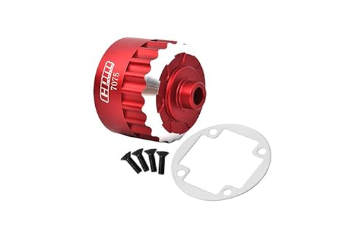 GPM Racing Losi R/C Upgrades Aluminium 7075 Alloy Front Or Center Or Rear Diff Housing for LOSI 1:6 Super Baja Rey 4x4-LOS05013 / Super Baja Rey 2.0 Brushless Desert Truck-LOS05021 - Red von GPM Racing