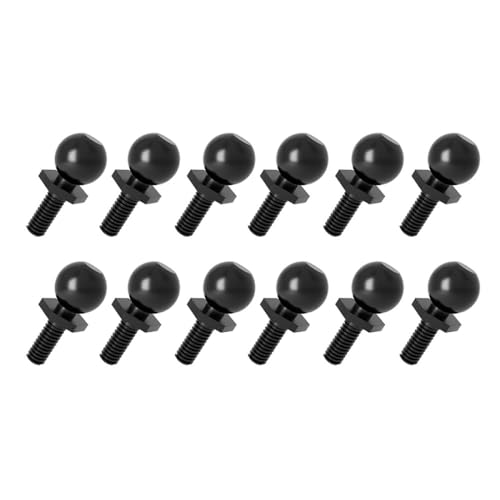 GPM Racing Medium Carbon Steel Ball Head Screw (M1.4 Pivot) for LOSI 1/24 Micro-B 2WD Buggy RTR-LOS00007 Upgrade Parts - Black von GPM Racing