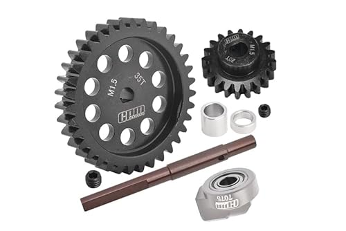 GPM Upgrade Parts for 1:5 Traxxas X Maxx 6S 8S & XRT 8S Monster Truck 40Cr Carbon Steel M1.5 Spur Gear 35T + Motor Gear 20T von GPM Racing