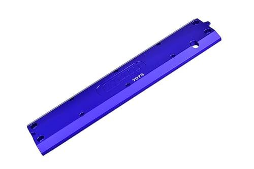 High End Aluminium 7075 Alloy Center Skidplate for Traxxas 1/8 4WD Maxx Slash 6S Brushless Short Course Truck 102076-4 Upgrades - Blue von GPM Racing