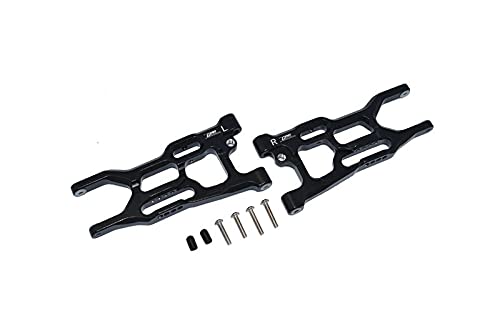 Losi 1:10 Lasernut U4 Tenacity LOS03028 / Tenacity DB Pro LOS03027V2 Tuning Teile Aluminium Rear Lower Arms - 8Pc Set Black von GPM Racing