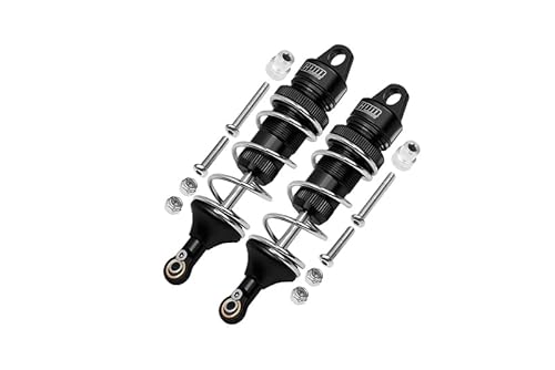 Losi 1:10 Lasernut U4 Tenacity LOS03028 / Tenacity DB Pro LOS03027V2 Tuning Teile Aluminium Rear Thickened Spring Dampers 101mm - 12Pc Set Black von GPM Racing