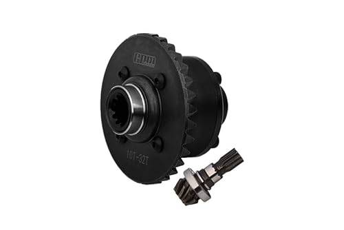 Medium Carbon Steel + Aluminium Alloy Front Complete Differential for Traxxas 1:5 X Maxx 6S 8S / XRT 8S / X Maxx Ultimate 8S / XRT Ultimate 8S Monster Truck Upgrades - Black von GPM Racing