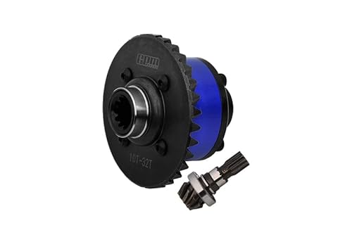 Medium Carbon Steel + Aluminium Alloy Front Complete Differential for Traxxas 1:5 X Maxx 6S 8S / XRT 8S / X Maxx Ultimate 8S / XRT Ultimate 8S Monster Truck Upgrades - Blue von GPM Racing