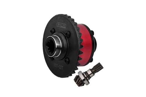 Medium Carbon Steel + Aluminium Alloy Front Complete Differential for Traxxas 1:5 X Maxx 6S 8S / XRT 8S / X Maxx Ultimate 8S / XRT Ultimate 8S Monster Truck Upgrades - Red von GPM Racing