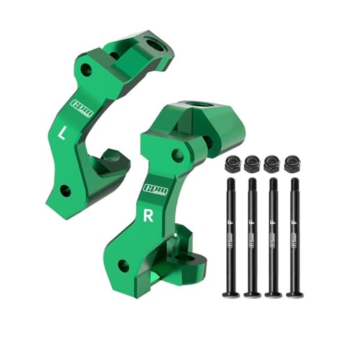 Aluminium 7075 Alloy Front Caster Blocks C-Hubs for Traxxas 1/16 Mini Maxx 4WD RTR Brushless Monster Truck 107154-1 Upgrades - Green von GPM