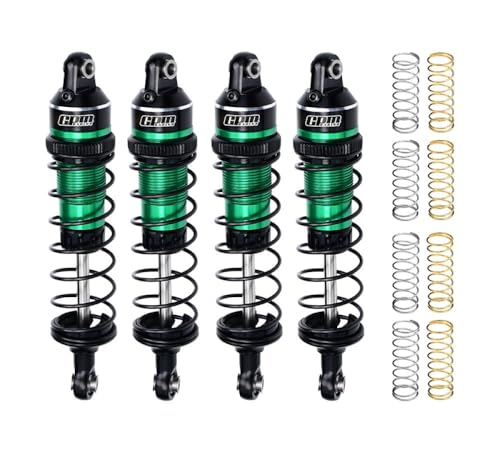 Aluminium Alloy Adjustable Shocks 87mm 4Pc Front and Rear for Traxxas 1/16 Mini Maxx 4WD RTR Brushless Monster Truck 107154-1 Upgrades - Green von GPM