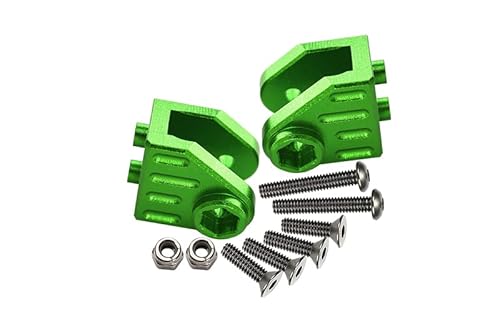 Aluminium Front Or Rear Axle Mount Set for Suspension Links for Losi 1:8 LMT 4WD Solid Axle Monster Truck LOS04022 / Mega Truck Brushless LOS04024 / LMT Grave Digger/Son-uva Digger LOS04021 - Green von GPM