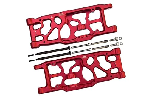 GPM Aluminium Rear Lower Arms for Arrma 1:5 KRATON 8S BLX/Outcast 8S BLX/KRATON EXB Roller - 2Pc Set Red von GPM