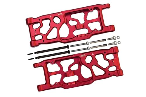 GPM Aluminium Rear Lower Arms for Arrma 1:5 KRATON 8S BLX/Outcast 8S BLX/KRATON EXB Roller - 2Pc Set Red von GPM