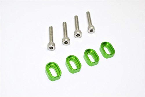 Aluminium Shims & Stainless Steel Screws for Traxxas 1:5 X Maxx 6S / X Maxx 8S / XRT 8S Monster Truck Upgrades - 1 Set Green von GPM