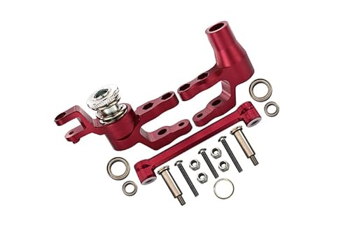 Aluminium Steering Assembly for Traxxas 1:10 4WD MAXX 89076-4 / 4WD MAXX with WideMAXX 89086-4/1:8 4WD Maxx Slash 6S 102076-4 Upgrades - Red von GPM