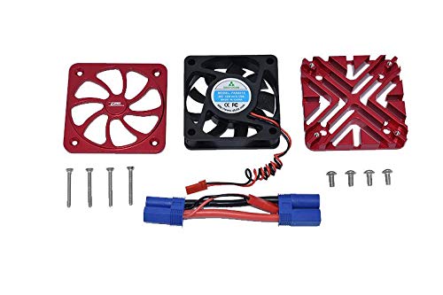 GPM Arrma 1/5 KRATON 8S BLX/Outcast 8S BLX Tuning Teile Aluminium Motor Heatsink with Cooling Fan - 1 Set Red von GPM