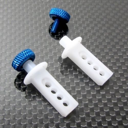 GPM for Traxxas 1/16 Mini E-Revo Aluminum Front Modified Body Post Mount with Delrin Body Posts - 1 Set Blue von GPM