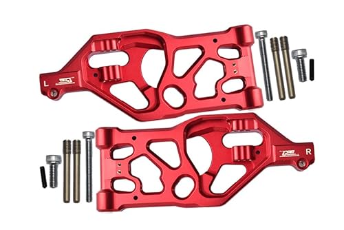 GPM Aluminium Front Lower Arms for Arrma 1:5 KRATON 8S BLX/Outcast 8S BLX/KRATON EXB Roller - 2Pc Set Red von GPM