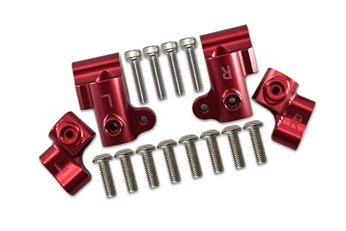 GPM Arrma 1/8 Outcast 6S BLX Stunt Truck Tuning Teile Aluminium Front + Rear Body Post Stabilizer - 4Pc Set Red von GPM