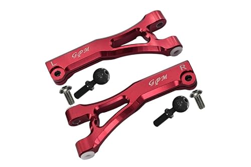 GPM Arrma Limitless/Infraction/Typhon Tuning Teile Aluminum Front Upper Arms - 2Pc Set Red von GPM