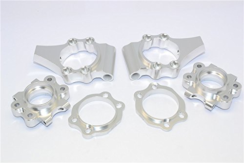 GPM HPI Baja 5B RTR, 5B SS, 5T Tuning Teile Aluminium Rear Knuckle Arm - 6Pcs Set Silver von GPM